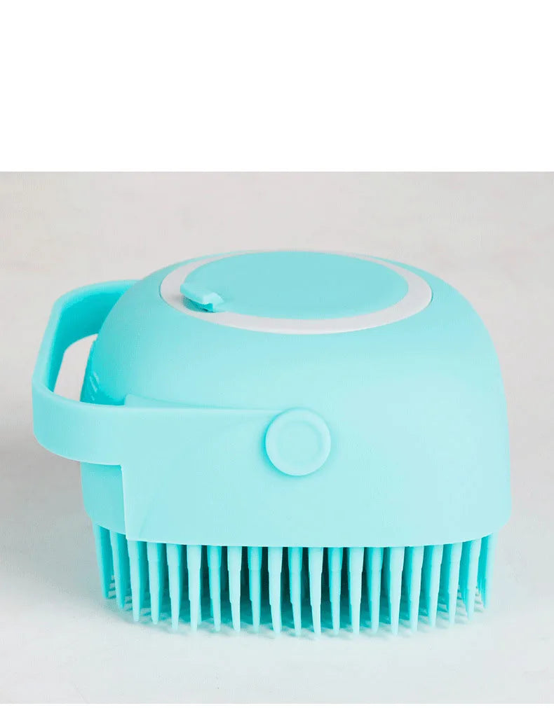 Silicone Pet Bath Brush Shampoo Dispenser